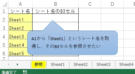 名 セル 参照 excel シート